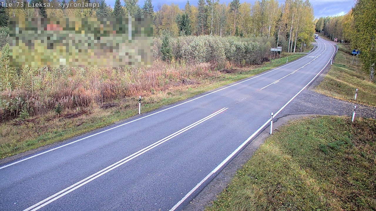 Weather Camera Image Road 73 Lieksa, Kyyrönlampi, Lieksa, Pohjois-Karjala