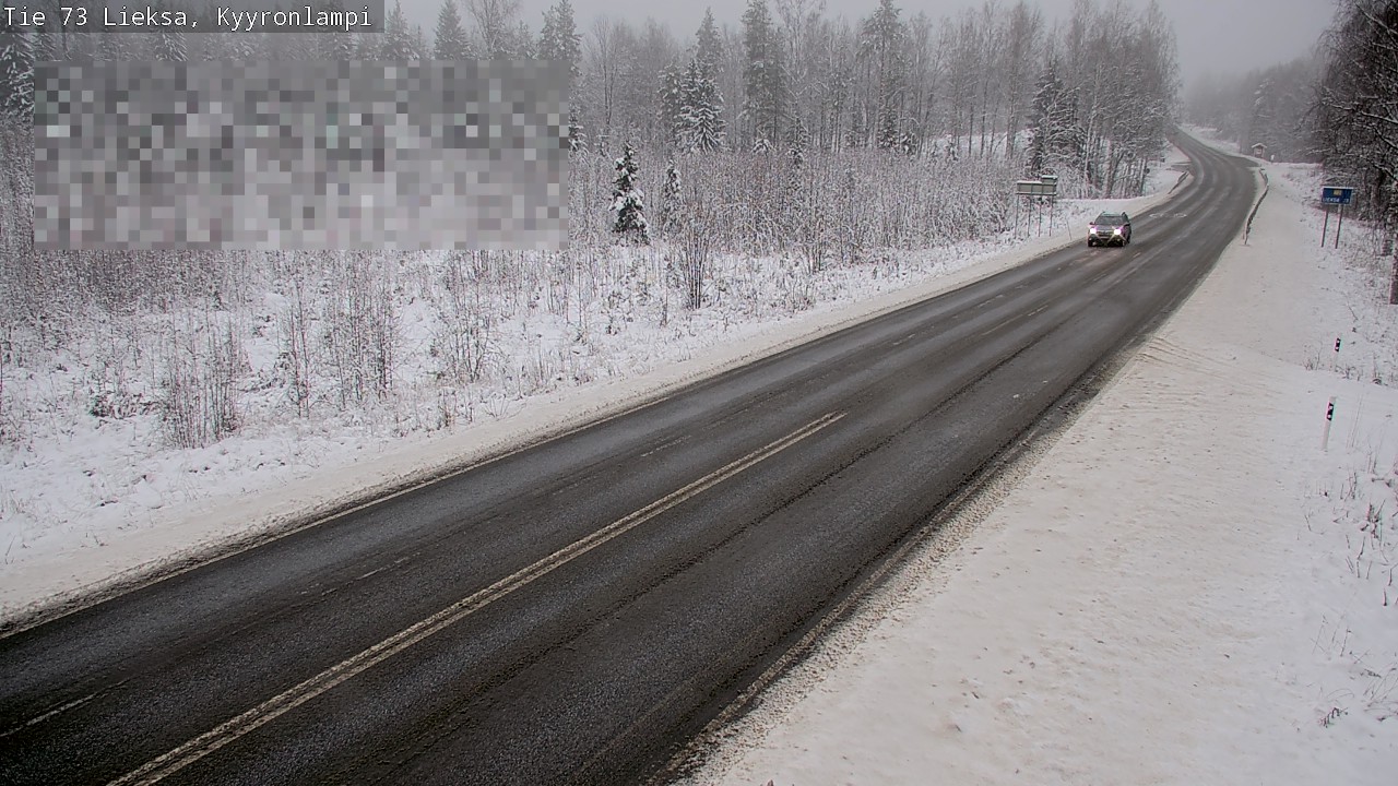 Weather Camera Image Road 73 Lieksa, Kyyrönlampi, Lieksa, Pohjois-Karjala