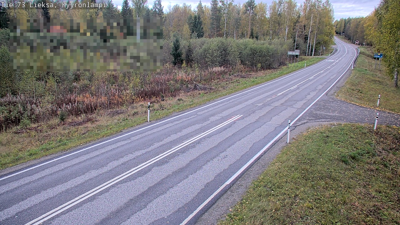 Weather Camera Image Road 73 Lieksa, Kyyrönlampi, Lieksa, Pohjois-Karjala