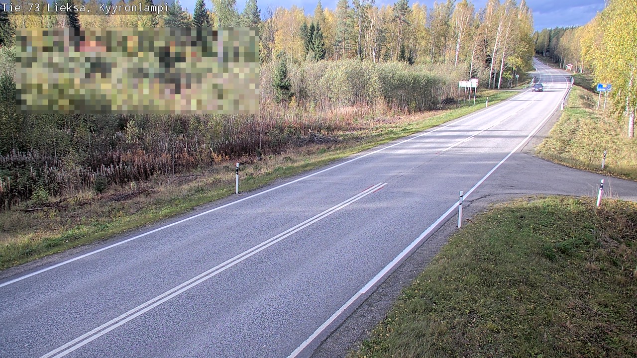 Weather Camera Image Väg 73 Lieksa, Kyyrönlampi, Lieksa, Pohjois-Karjala