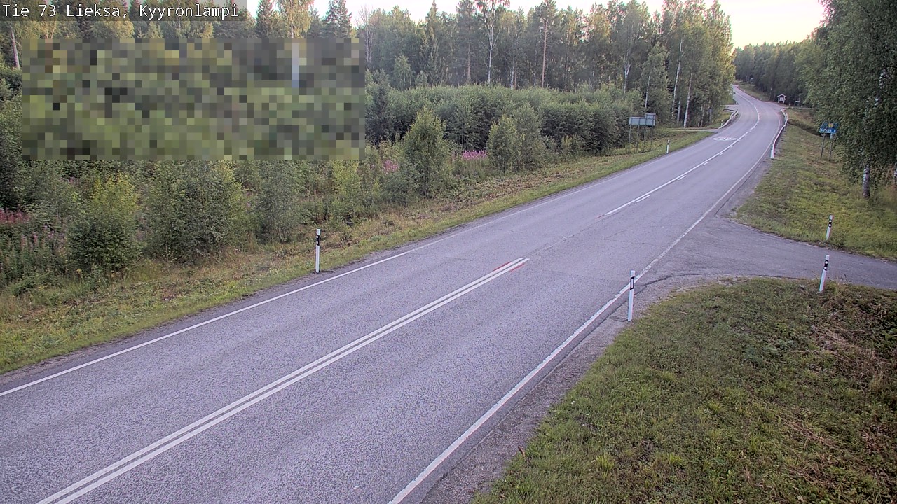 Weather Camera Image Väg 73 Lieksa, Kyyrönlampi, Lieksa, Pohjois-Karjala