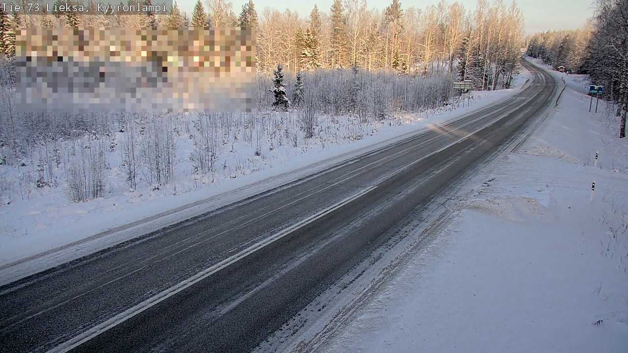 Weather Camera Image Road 73 Lieksa, Kyyrönlampi, Lieksa, Pohjois-Karjala