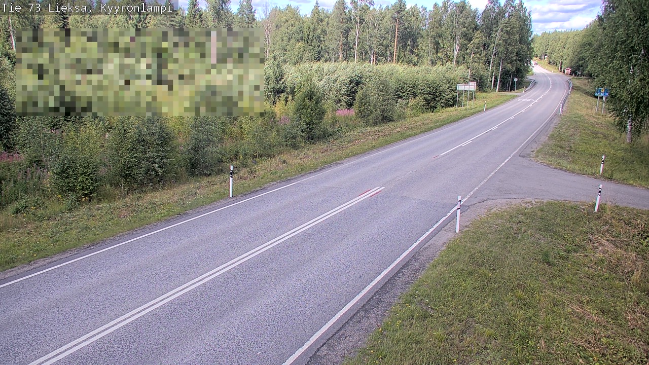 Weather Camera Image Road 73 Lieksa, Kyyrönlampi, Lieksa, Pohjois-Karjala