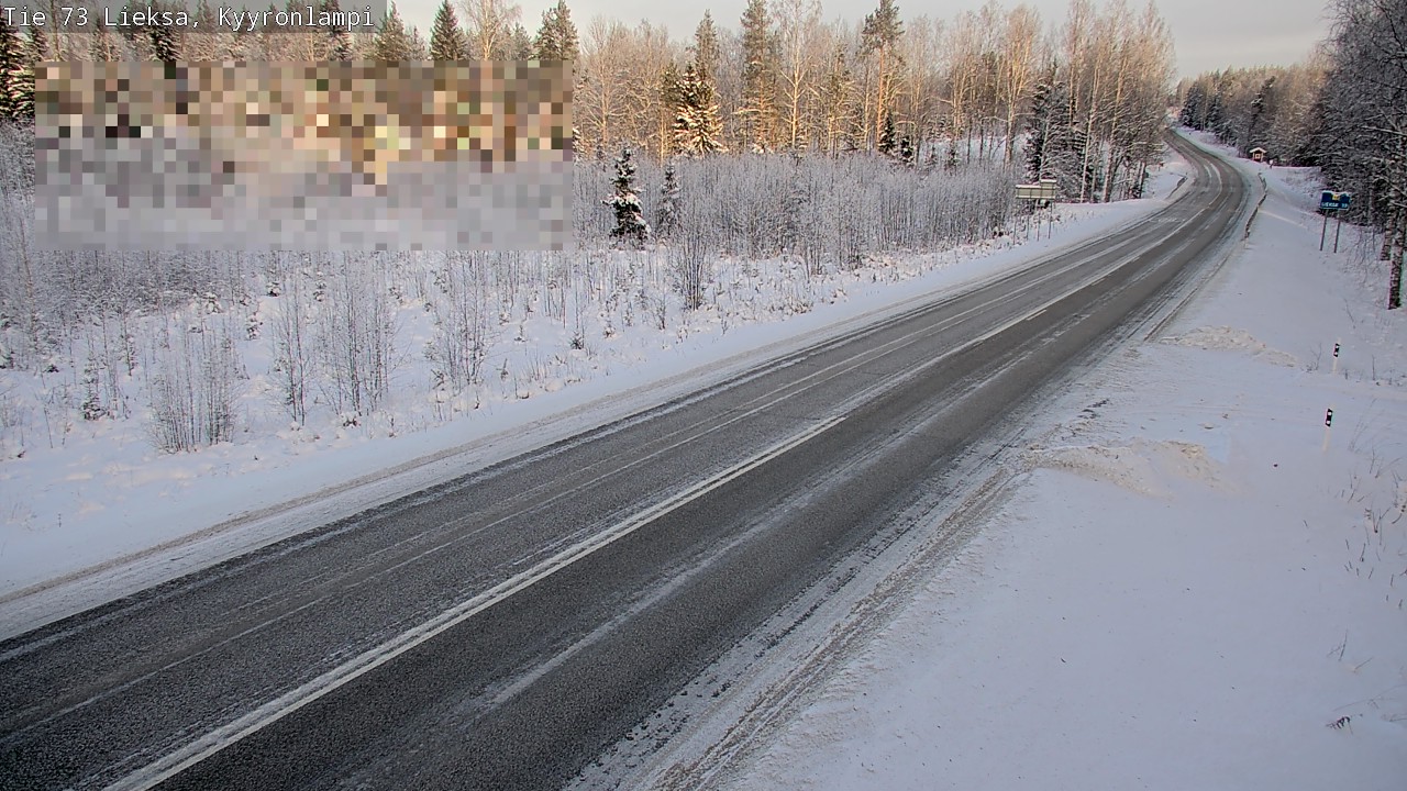 Weather Camera Image Road 73 Lieksa, Kyyrönlampi, Lieksa, Pohjois-Karjala