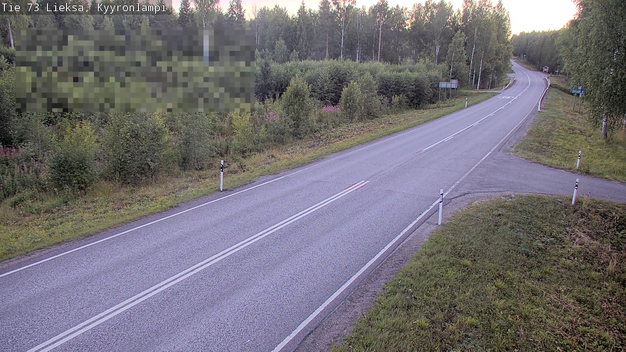 Weather Camera Image Road 73 Lieksa, Kyyrönlampi, Lieksa, Pohjois-Karjala