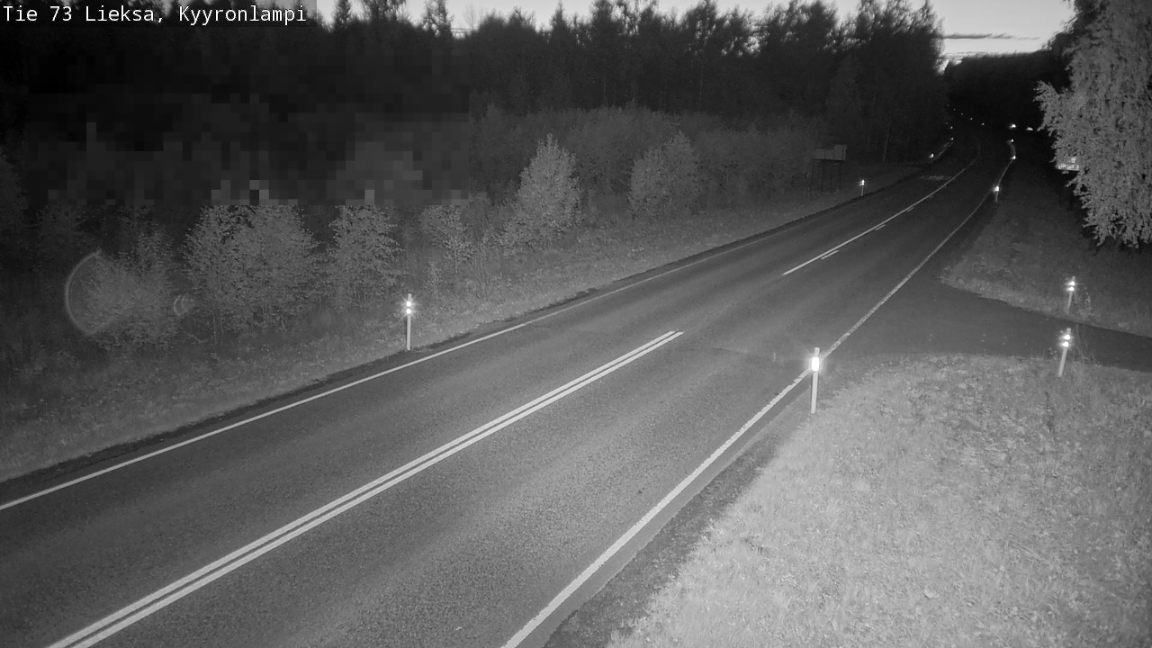 Weather Camera Image Road 73 Lieksa, Kyyrönlampi, Lieksa, Pohjois-Karjala