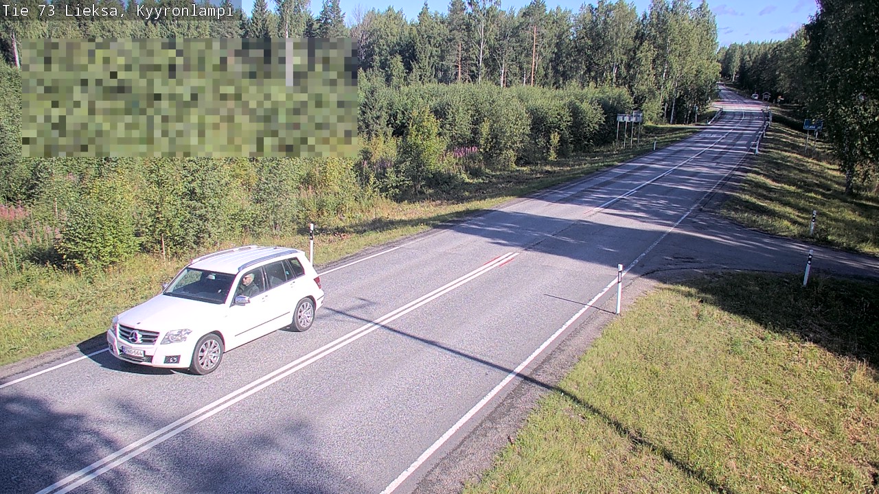 Weather Camera Image Road 73 Lieksa, Kyyrönlampi, Lieksa, Pohjois-Karjala