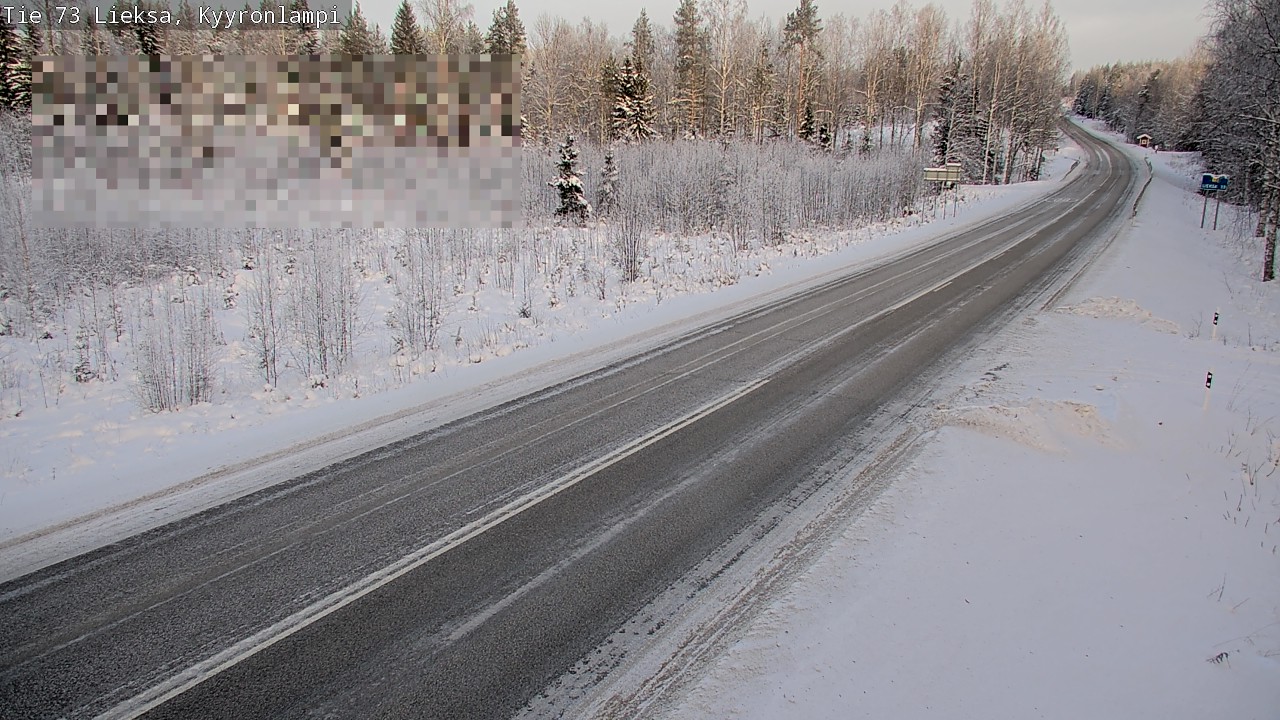 Weather Camera Image Road 73 Lieksa, Kyyrönlampi, Lieksa, Pohjois-Karjala