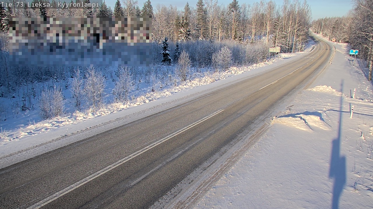 Weather Camera Image Road 73 Lieksa, Kyyrönlampi, Lieksa, Pohjois-Karjala