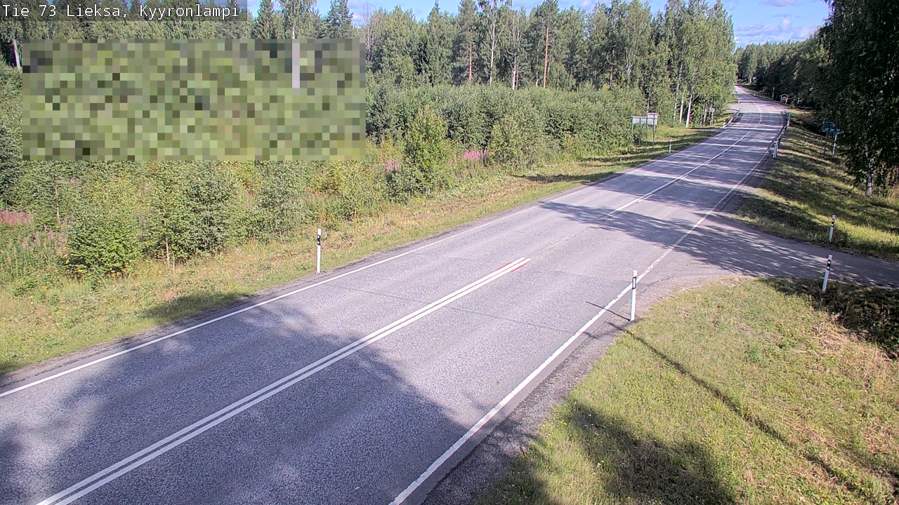 Weather Camera Image Road 73 Lieksa, Kyyrönlampi, Lieksa, Pohjois-Karjala