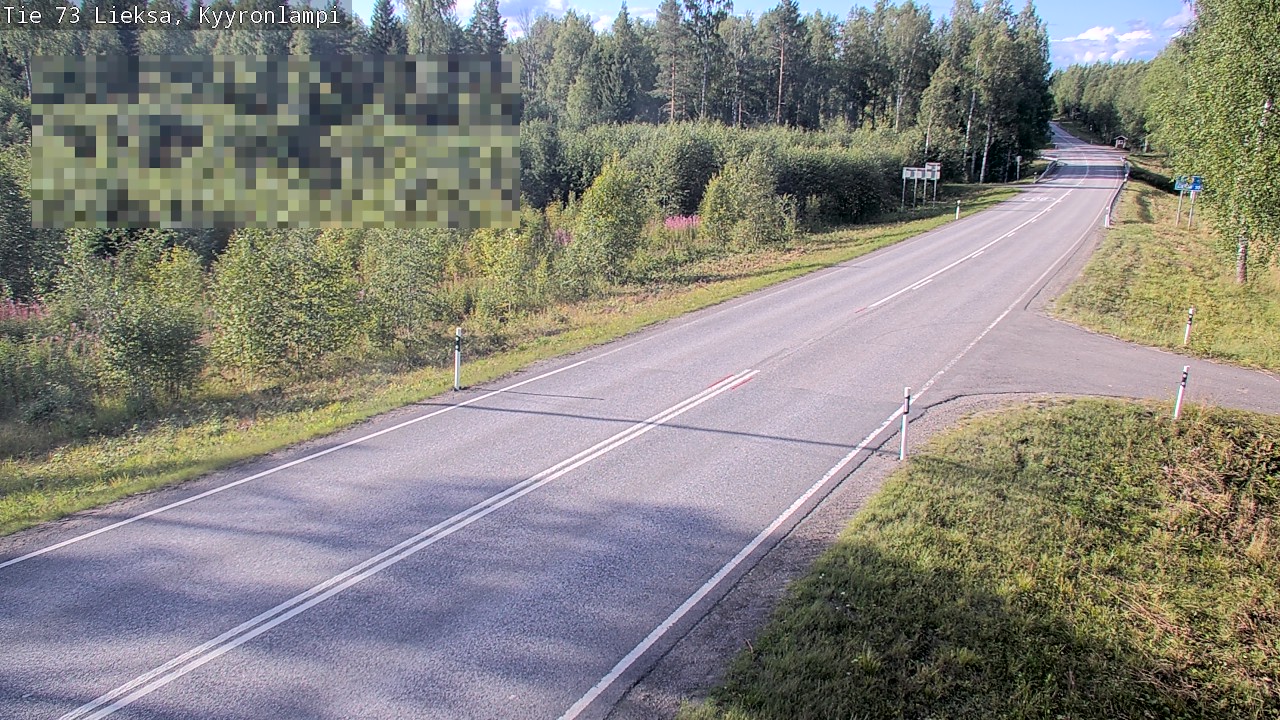 Weather Camera Image Road 73 Lieksa, Kyyrönlampi, Lieksa, Pohjois-Karjala