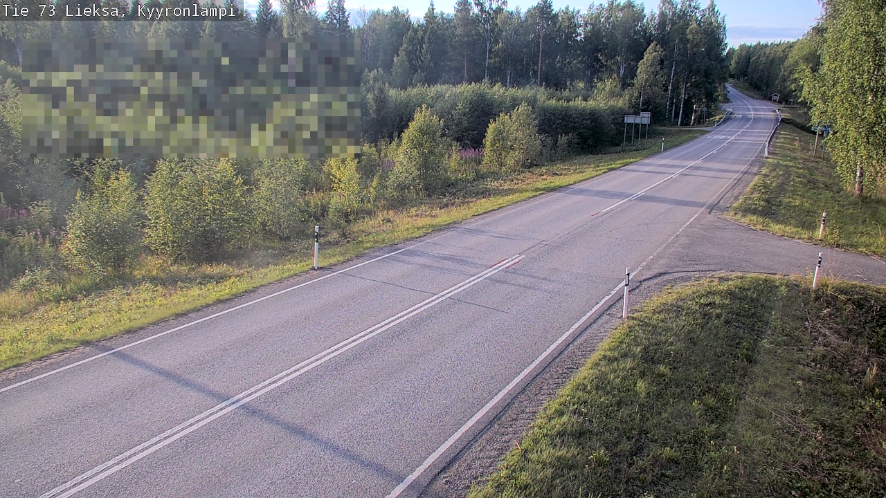 Weather Camera Image Road 73 Lieksa, Kyyrönlampi, Lieksa, Pohjois-Karjala