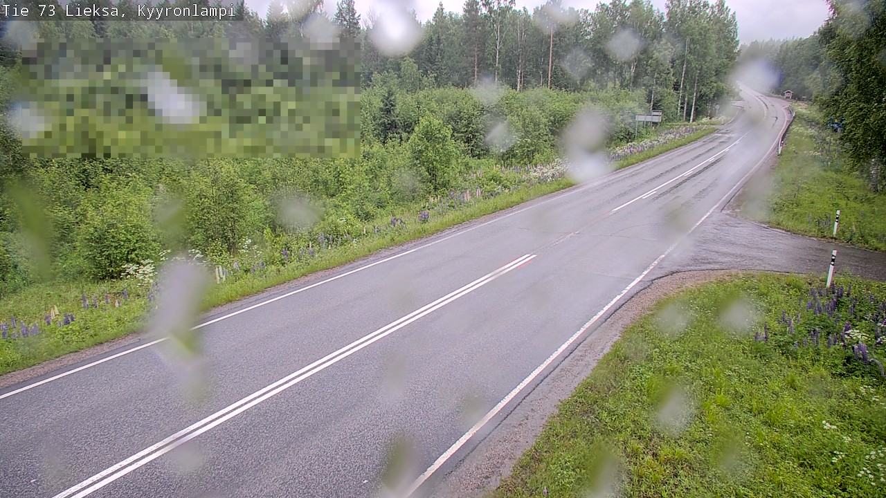 Weather Camera Image Väg 73 Lieksa, Kyyrönlampi, Lieksa, Pohjois-Karjala