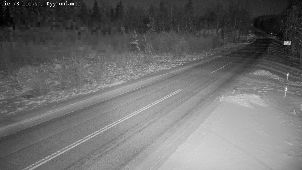 Weather Camera Image Road 73 Lieksa, Kyyrönlampi, Lieksa, Pohjois-Karjala
