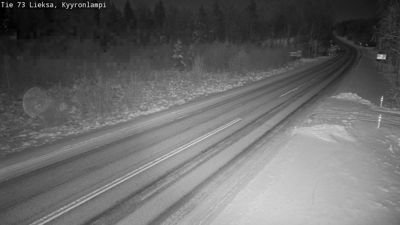 Weather Camera Image Road 73 Lieksa, Kyyrönlampi, Lieksa, Pohjois-Karjala