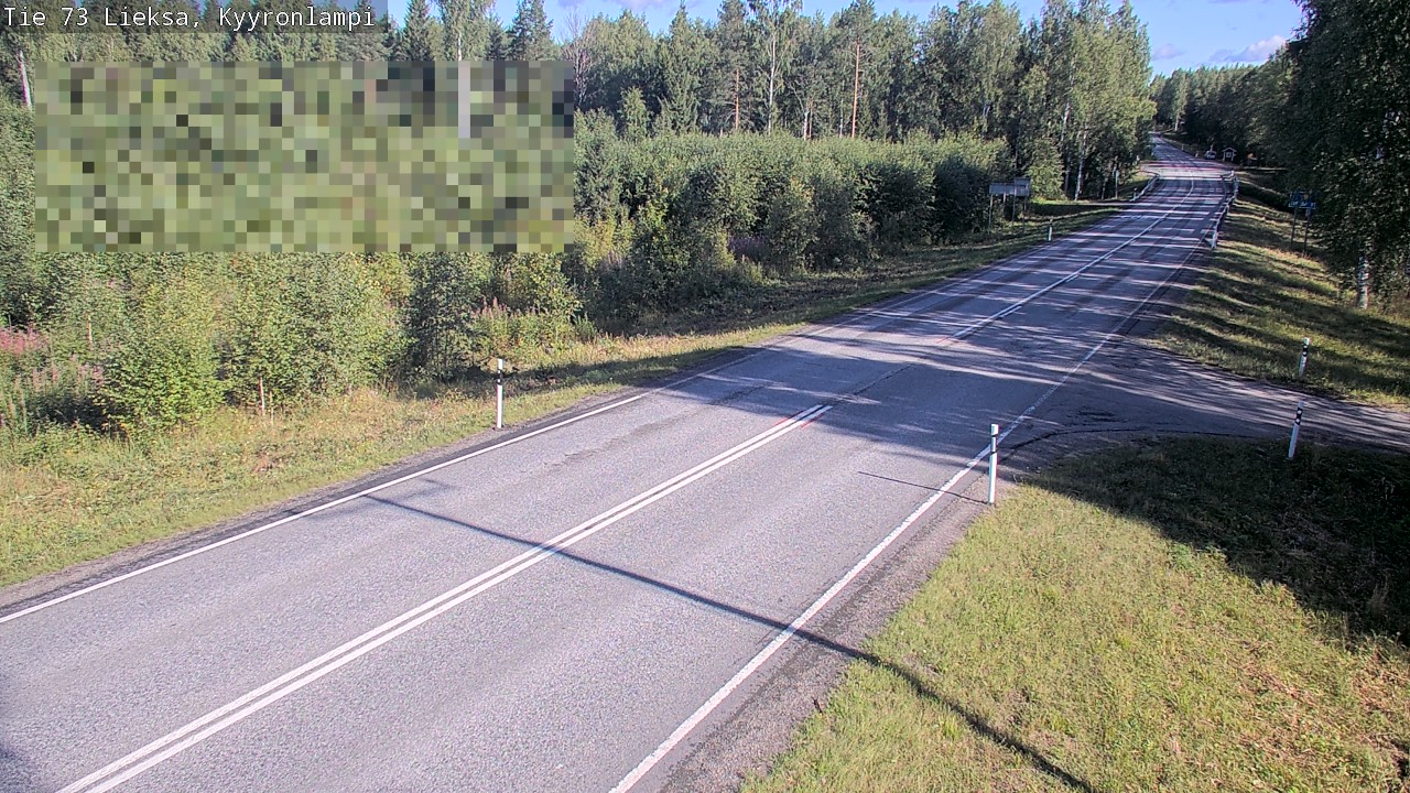 Weather Camera Image Road 73 Lieksa, Kyyrönlampi, Lieksa, Pohjois-Karjala