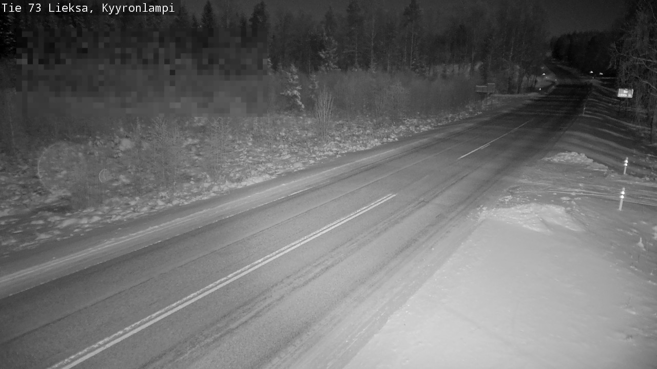 Weather Camera Image Road 73 Lieksa, Kyyrönlampi, Lieksa, Pohjois-Karjala