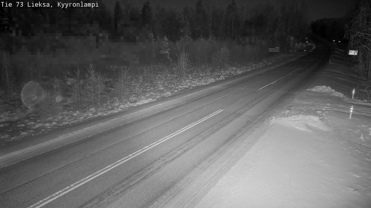 Weather Camera Image Road 73 Lieksa, Kyyrönlampi, Lieksa, Pohjois-Karjala