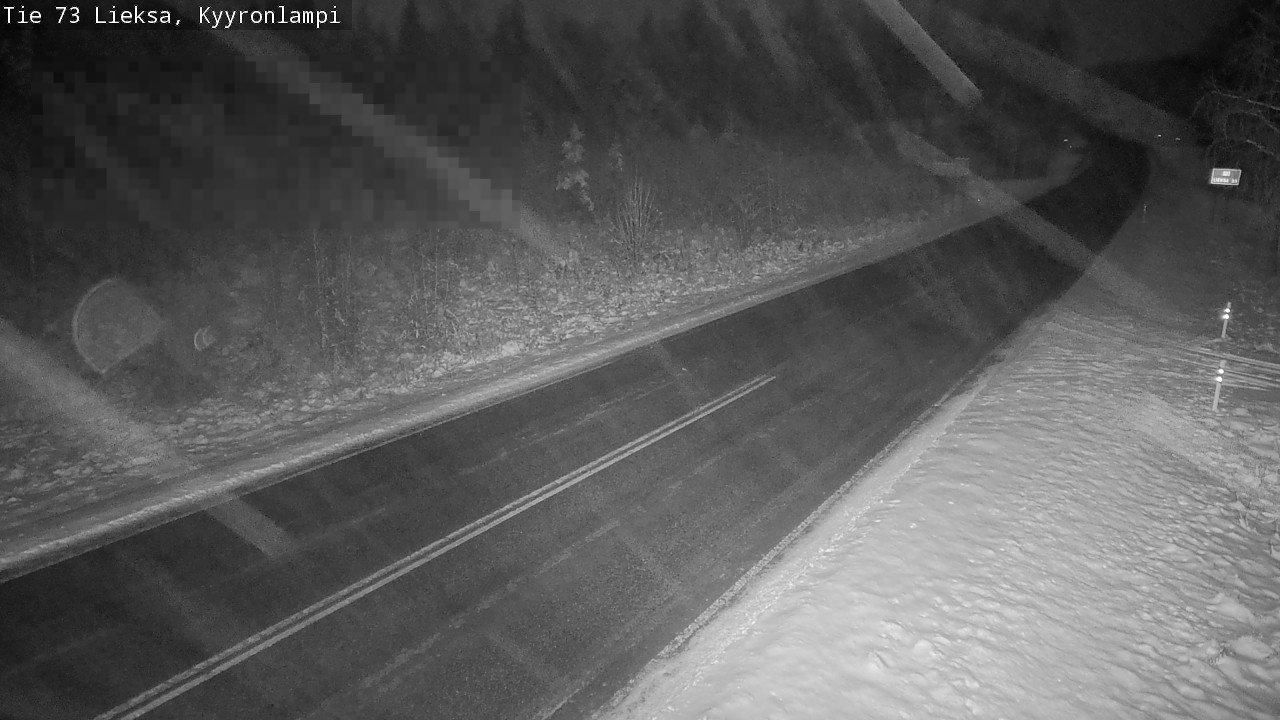 Weather Camera Image Road 73 Lieksa, Kyyrönlampi, Lieksa, Pohjois-Karjala