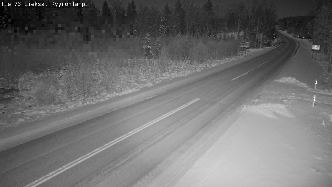Weather Camera Image Road 73 Lieksa, Kyyrönlampi, Lieksa, Pohjois-Karjala