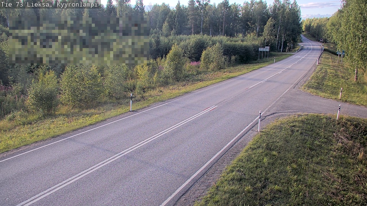 Weather Camera Image Road 73 Lieksa, Kyyrönlampi, Lieksa, Pohjois-Karjala