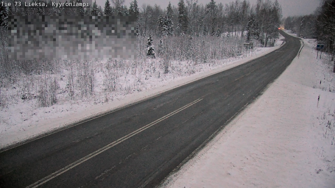 Weather Camera Image Road 73 Lieksa, Kyyrönlampi, Lieksa, Pohjois-Karjala