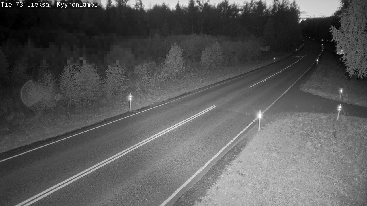 Weather Camera Image Road 73 Lieksa, Kyyrönlampi, Lieksa, Pohjois-Karjala
