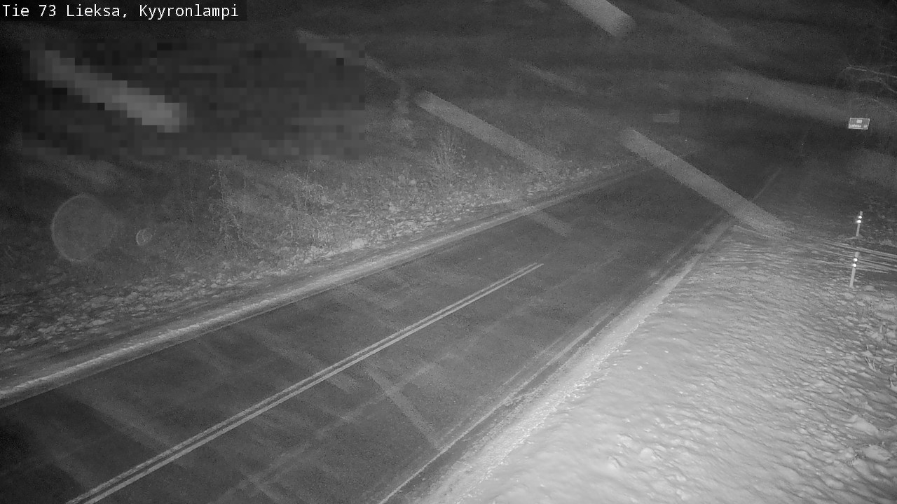 Weather Camera Image Road 73 Lieksa, Kyyrönlampi, Lieksa, Pohjois-Karjala