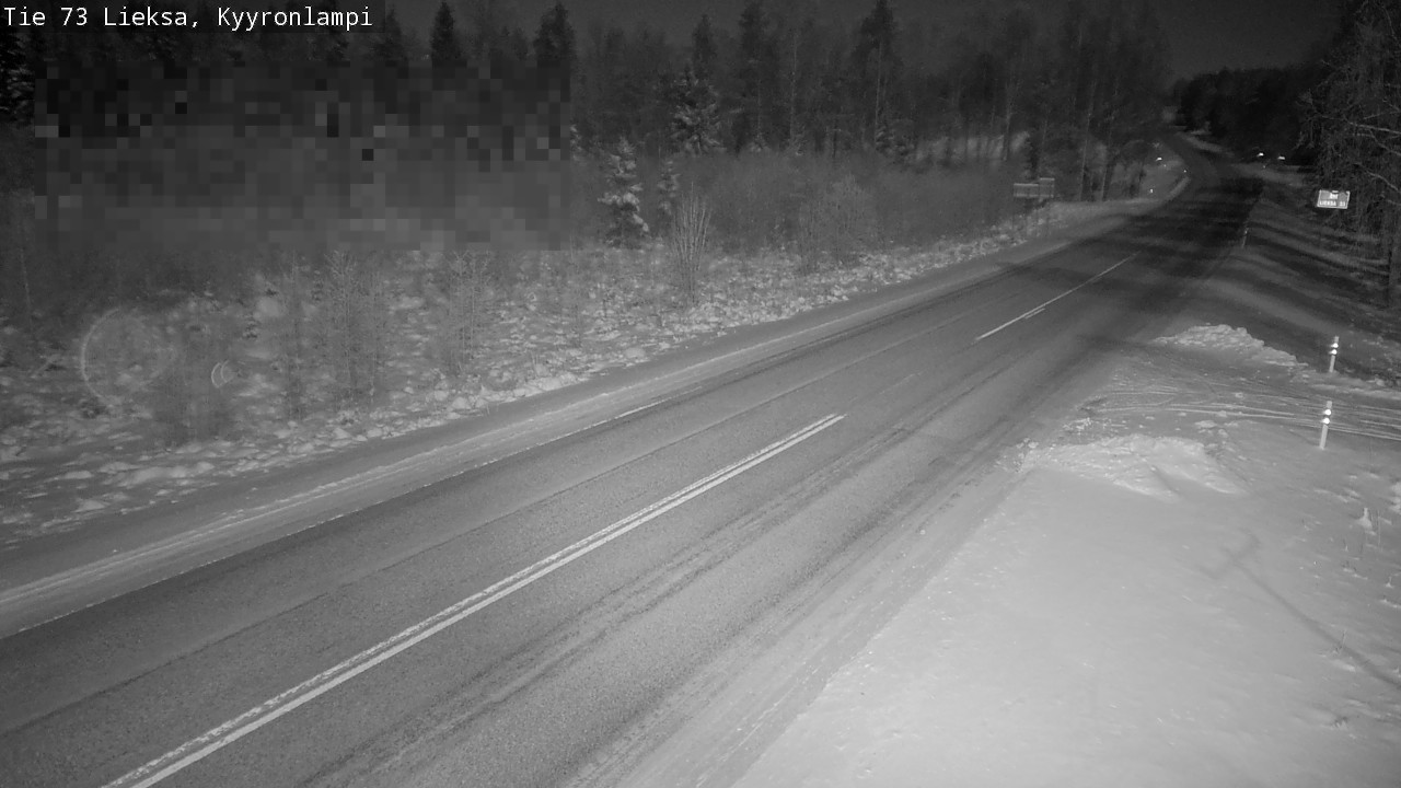 Weather Camera Image Road 73 Lieksa, Kyyrönlampi, Lieksa, Pohjois-Karjala