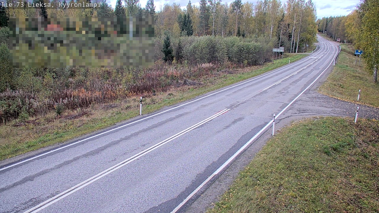 Weather Camera Image Road 73 Lieksa, Kyyrönlampi, Lieksa, Pohjois-Karjala