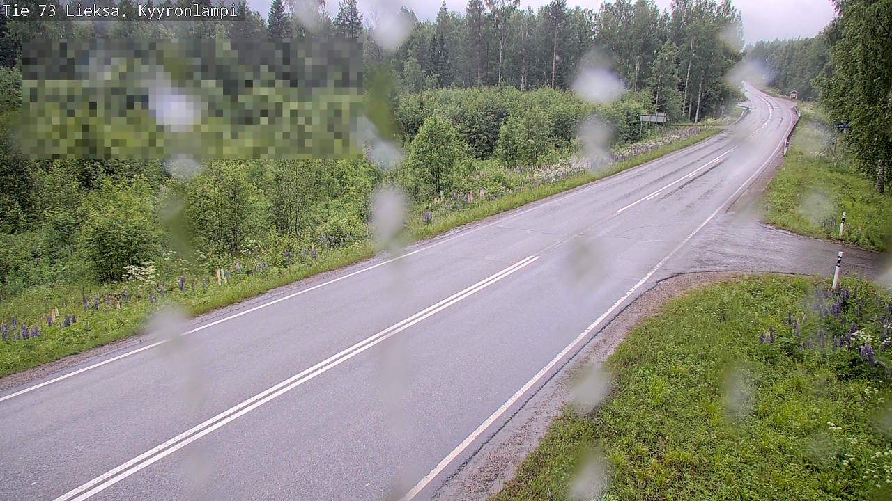 Weather Camera Image Väg 73 Lieksa, Kyyrönlampi, Lieksa, Pohjois-Karjala