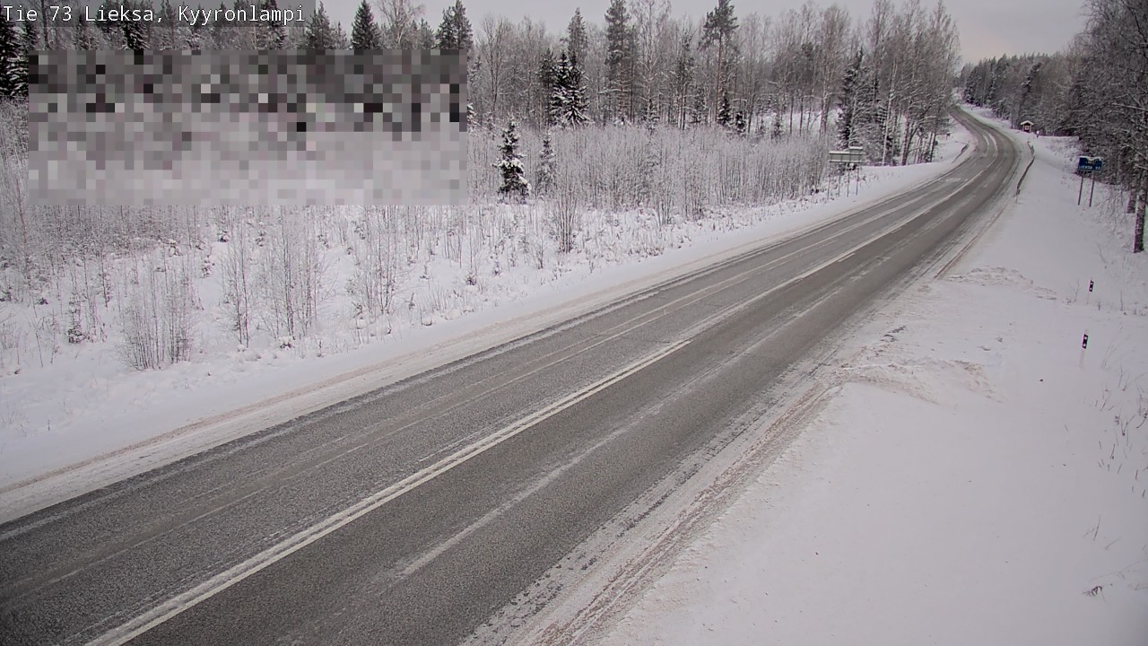 Weather Camera Image Road 73 Lieksa, Kyyrönlampi, Lieksa, Pohjois-Karjala