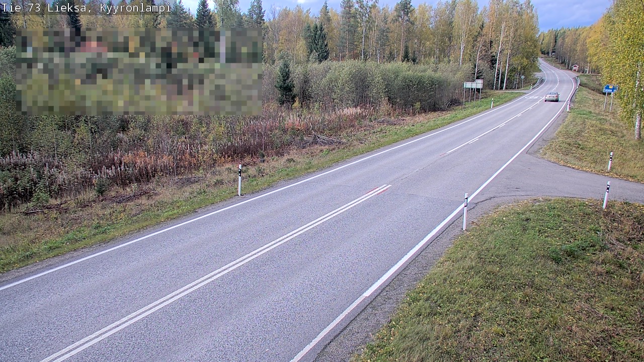 Weather Camera Image Väg 73 Lieksa, Kyyrönlampi, Lieksa, Pohjois-Karjala