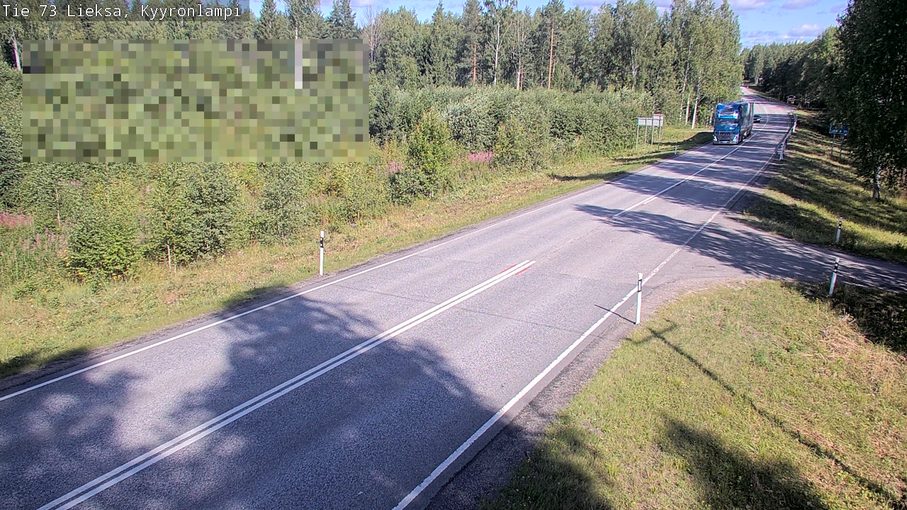Weather Camera Image Road 73 Lieksa, Kyyrönlampi, Lieksa, Pohjois-Karjala