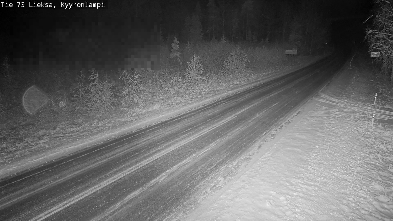 Weather Camera Image Road 73 Lieksa, Kyyrönlampi, Lieksa, Pohjois-Karjala