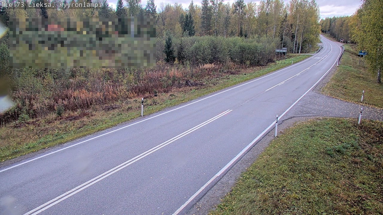 Weather Camera Image Väg 73 Lieksa, Kyyrönlampi, Lieksa, Pohjois-Karjala