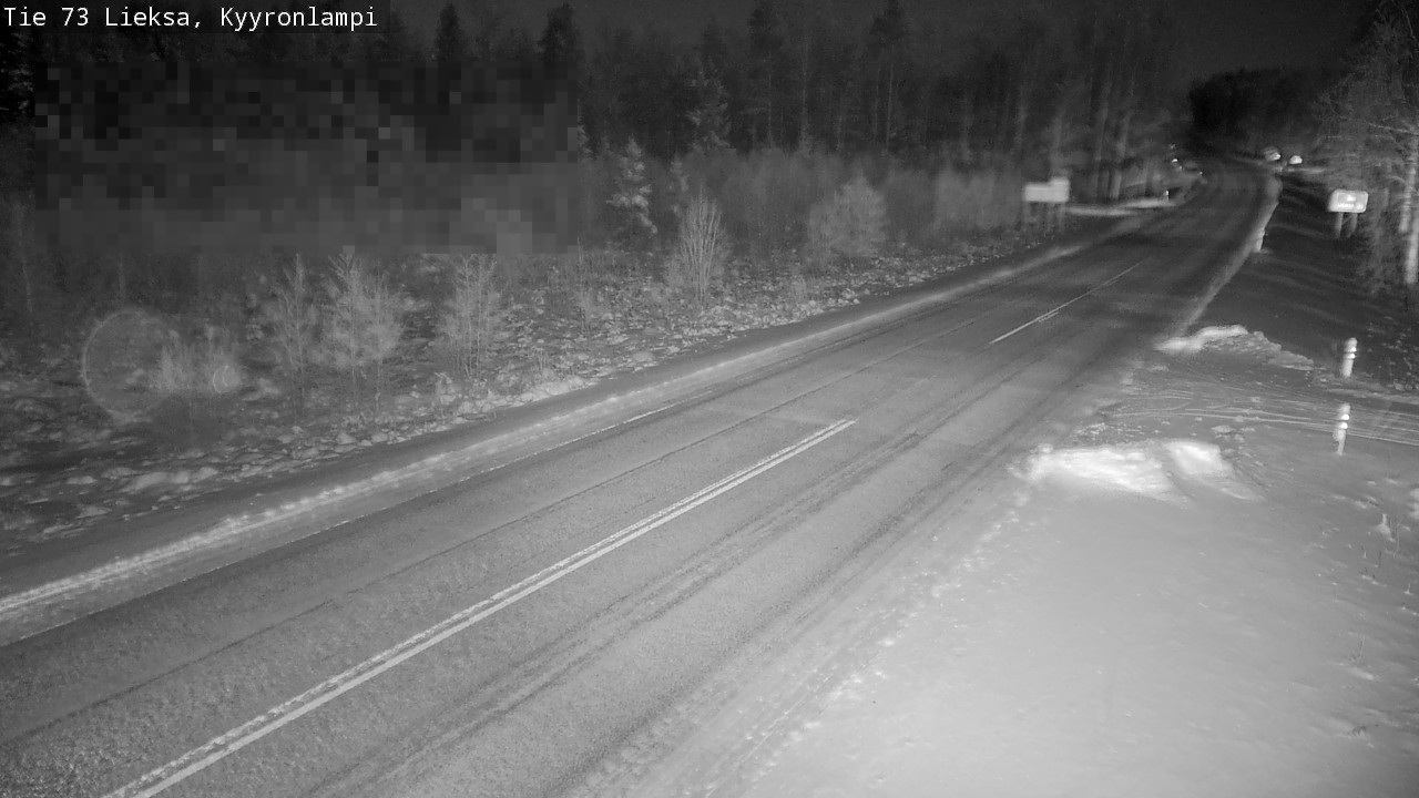 Weather Camera Image Road 73 Lieksa, Kyyrönlampi, Lieksa, Pohjois-Karjala