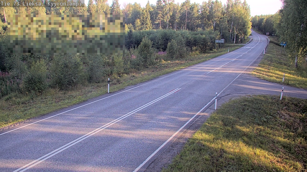 Weather Camera Image Road 73 Lieksa, Kyyrönlampi, Lieksa, Pohjois-Karjala