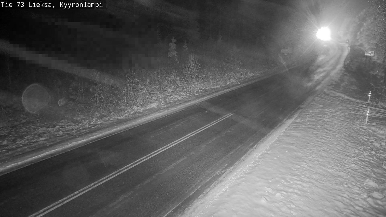 Weather Camera Image Road 73 Lieksa, Kyyrönlampi, Lieksa, Pohjois-Karjala