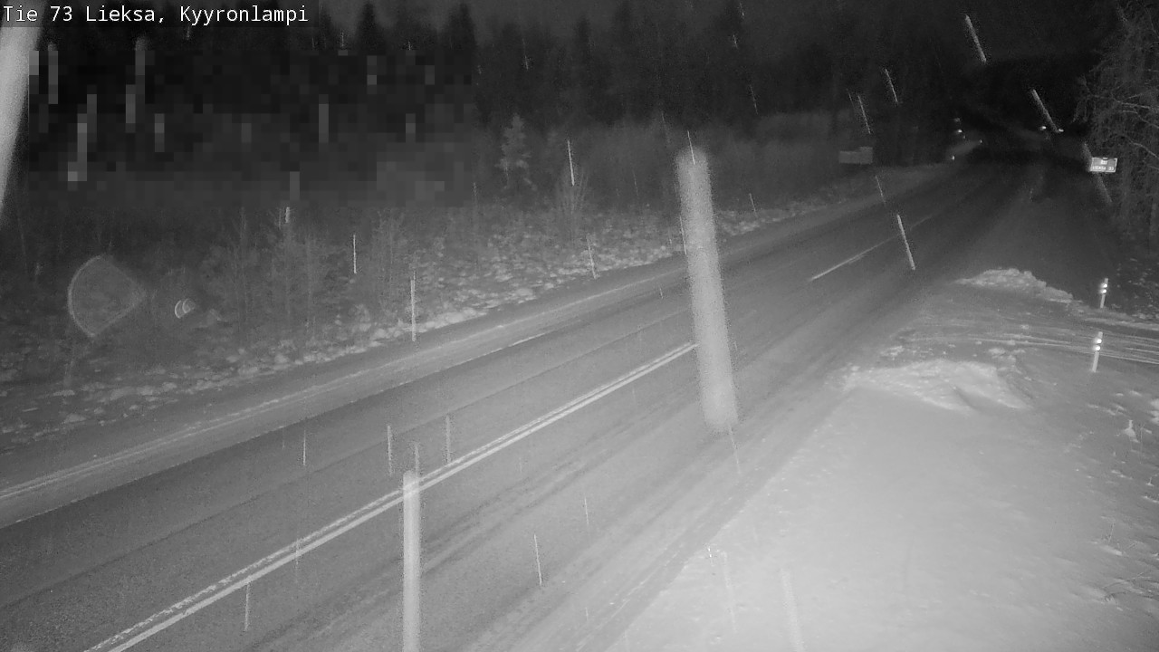 Weather Camera Image Road 73 Lieksa, Kyyrönlampi, Lieksa, Pohjois-Karjala