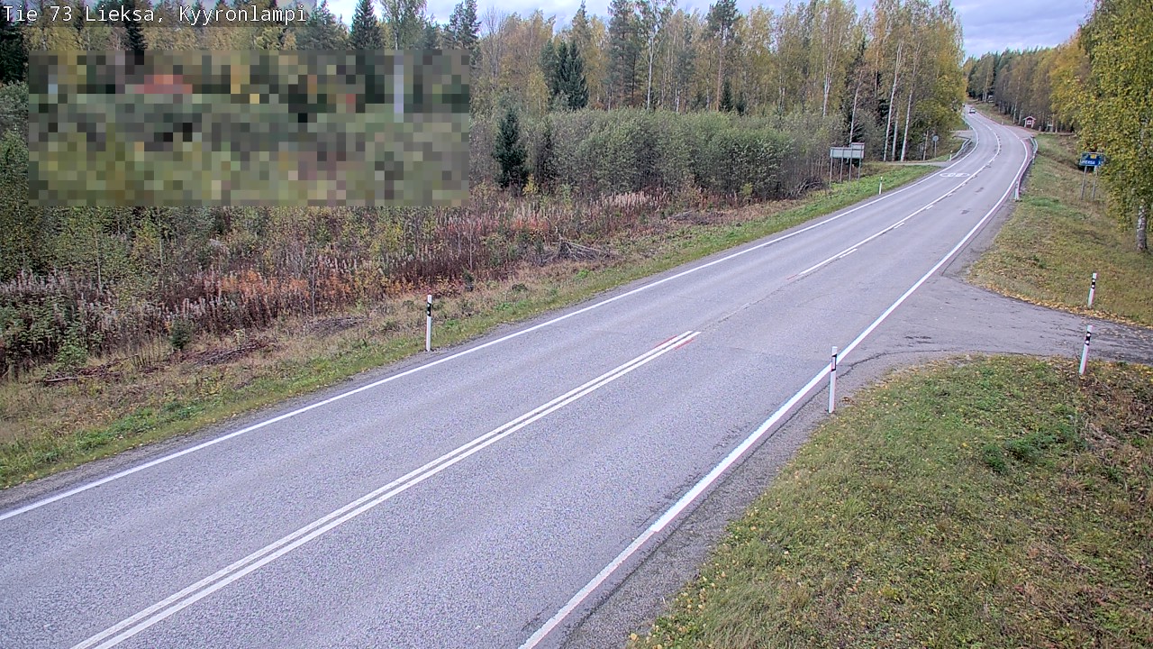 Weather Camera Image Road 73 Lieksa, Kyyrönlampi, Lieksa, Pohjois-Karjala