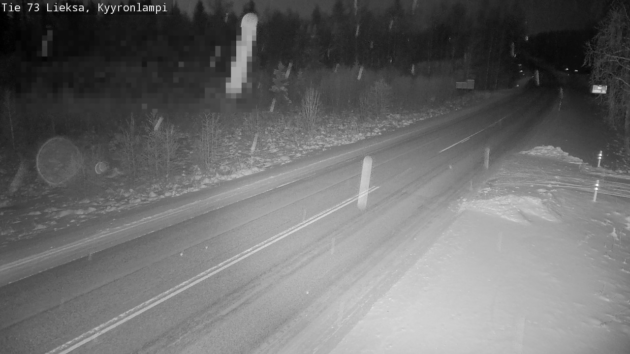 Weather Camera Image Road 73 Lieksa, Kyyrönlampi, Lieksa, Pohjois-Karjala