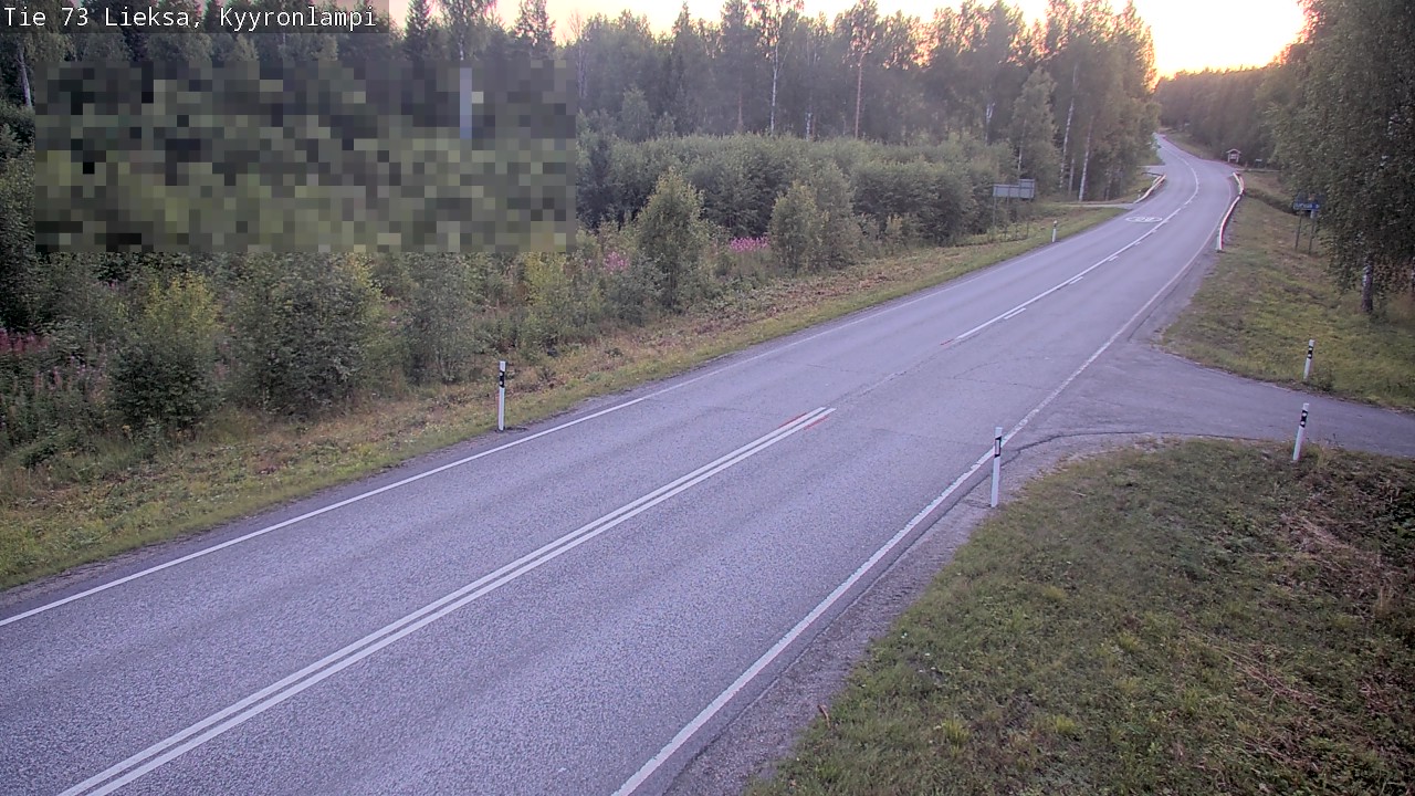 Weather Camera Image Road 73 Lieksa, Kyyrönlampi, Lieksa, Pohjois-Karjala