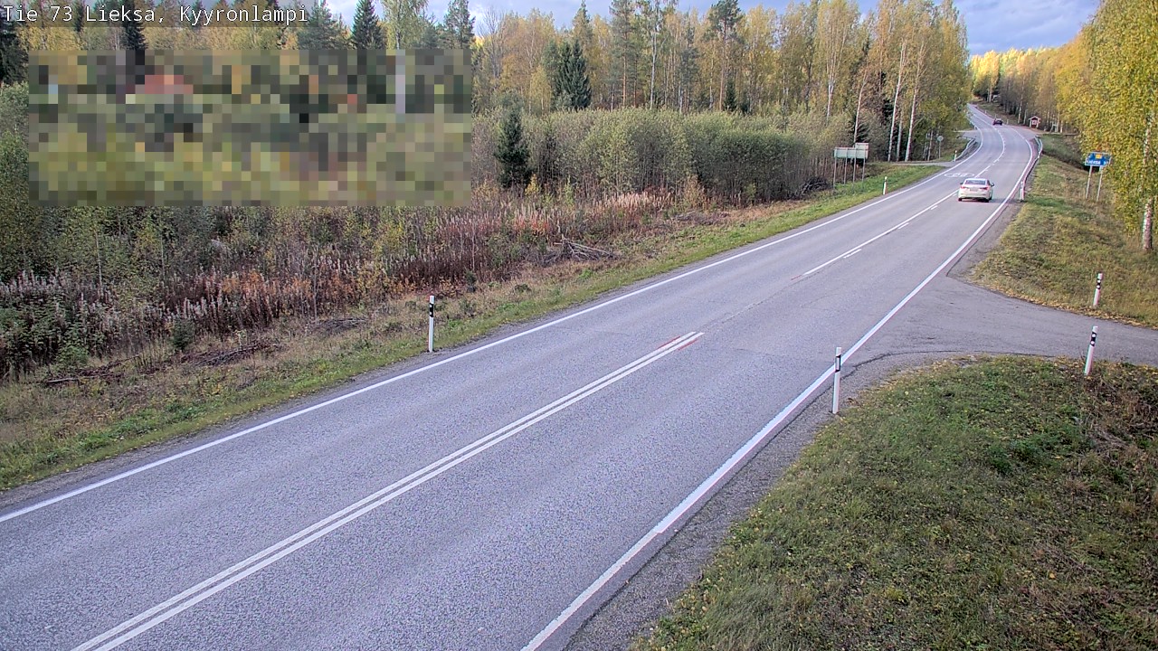 Weather Camera Image Väg 73 Lieksa, Kyyrönlampi, Lieksa, Pohjois-Karjala