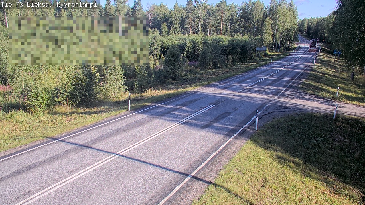 Weather Camera Image Road 73 Lieksa, Kyyrönlampi, Lieksa, Pohjois-Karjala