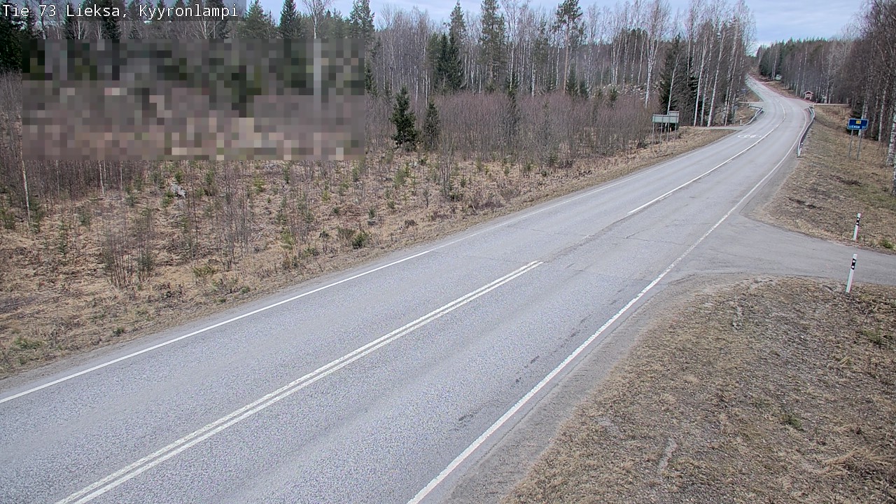 Weather Camera Image Väg 73 Lieksa, Kyyrönlampi, Lieksa, Pohjois-Karjala