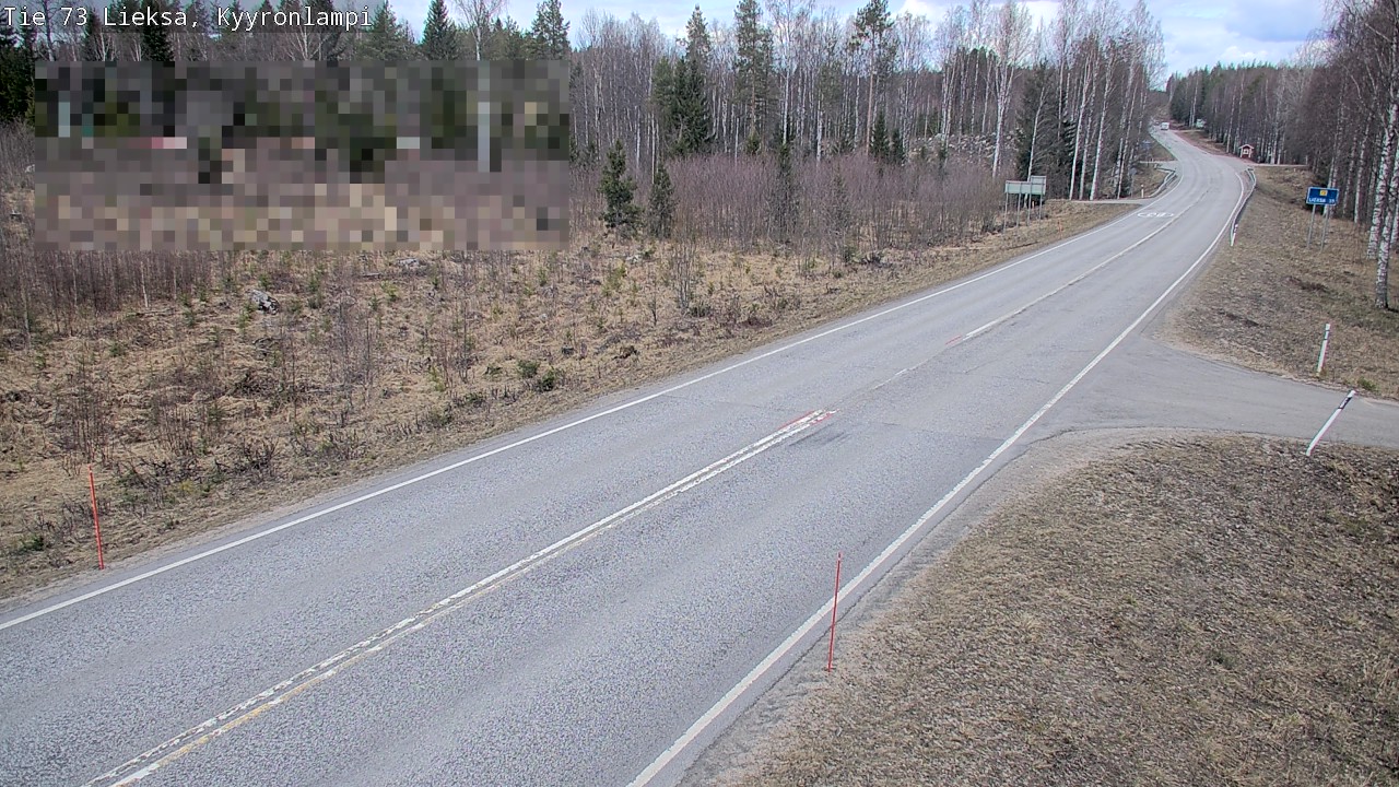 Weather Camera Image Road 73 Lieksa, Kyyrönlampi, Lieksa, Pohjois-Karjala