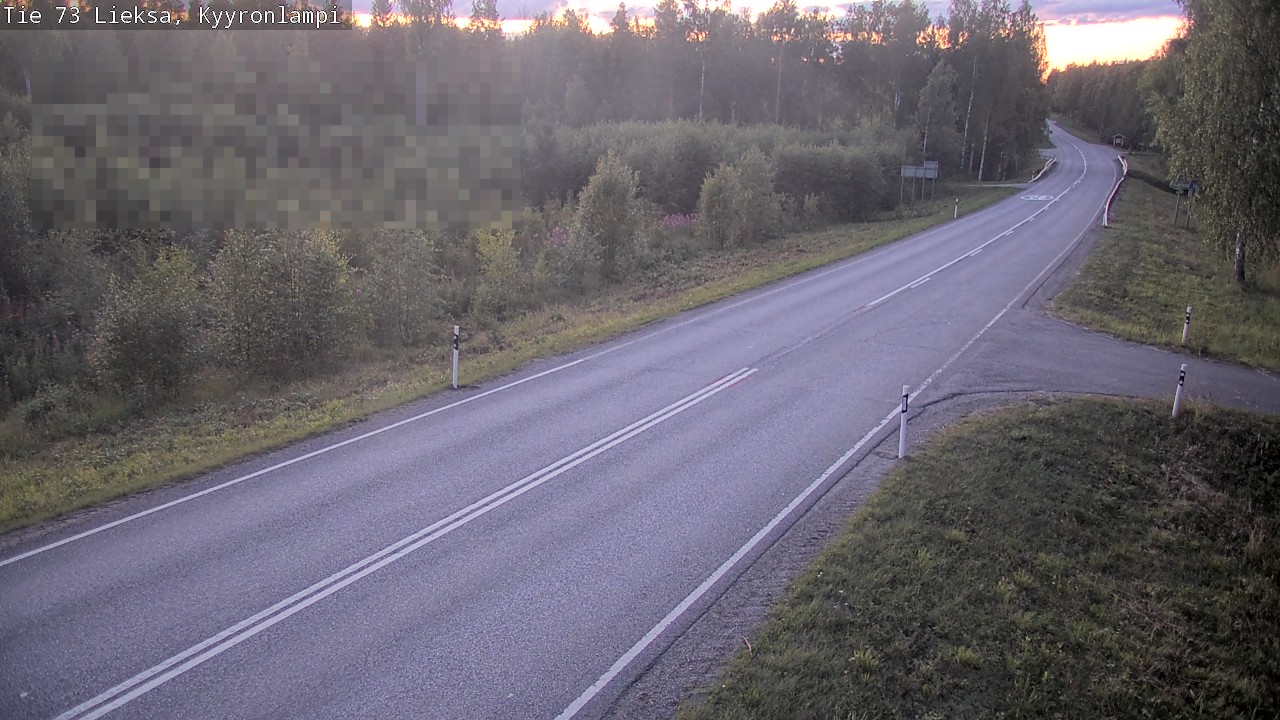 Weather Camera Image Road 73 Lieksa, Kyyrönlampi, Lieksa, Pohjois-Karjala
