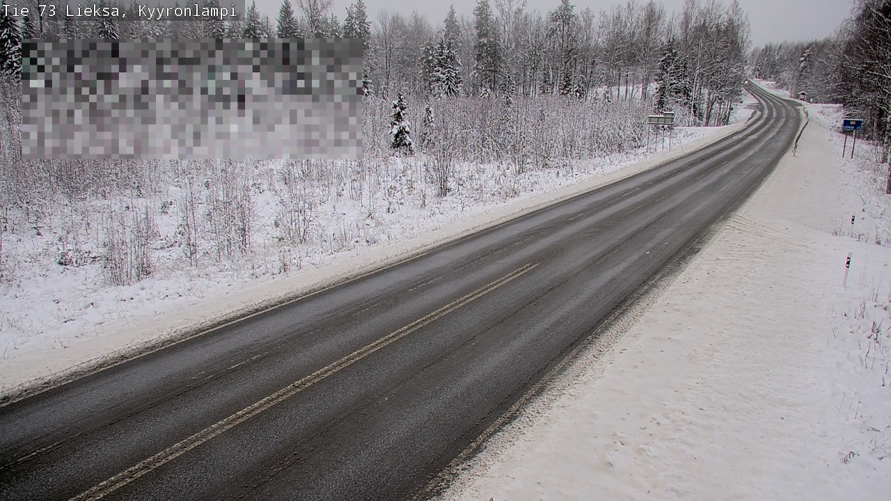 Weather Camera Image Road 73 Lieksa, Kyyrönlampi, Lieksa, Pohjois-Karjala