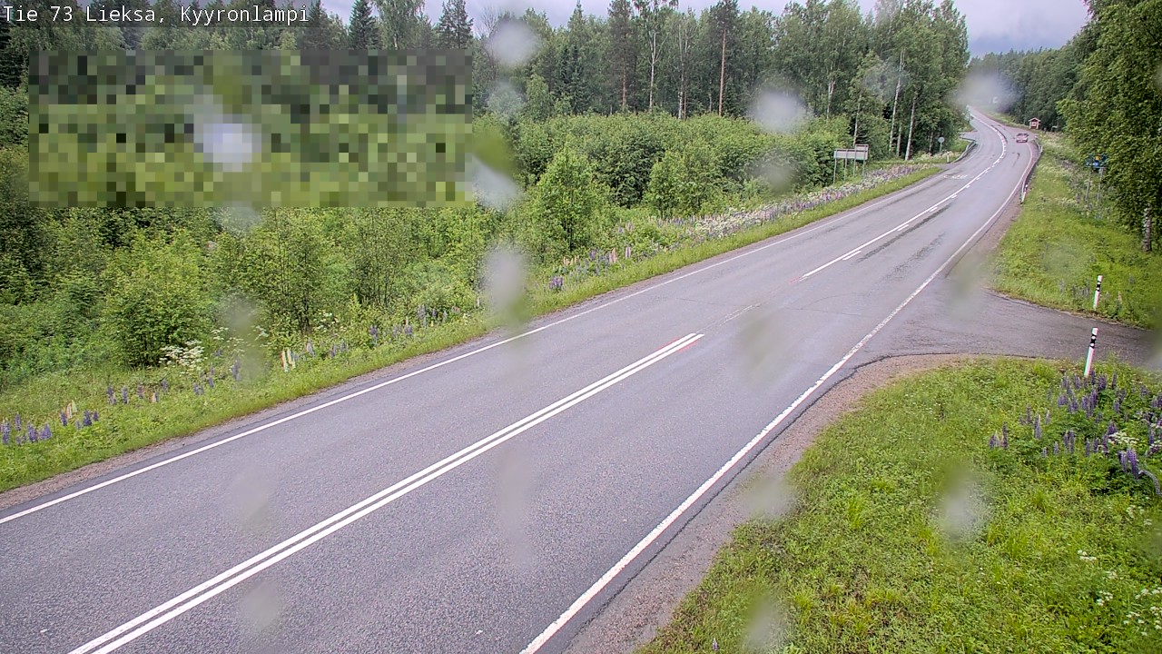 Weather Camera Image Väg 73 Lieksa, Kyyrönlampi, Lieksa, Pohjois-Karjala